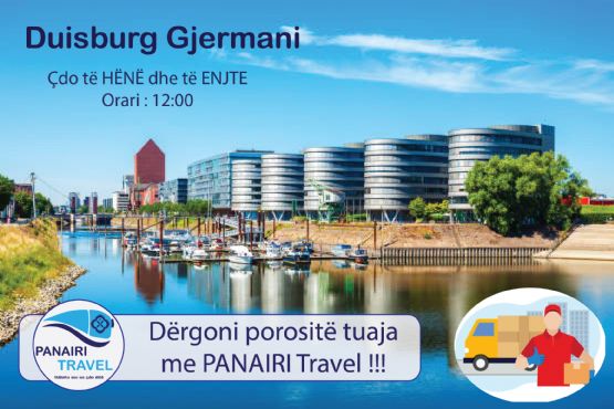 Pako nga Duisburg per Tirane dhe nga Tirana per Gjermani me PANAIRI TRAVEL GJERMANI